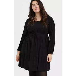 Torrid Mini Challis Skater Dress Plus Size 1X